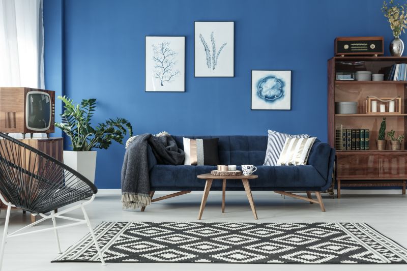 Accent Wall in Blue